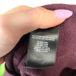 Aritzia Tna Cozy Fleece Perfect Hoodie Sweatshirt Pullover Dark Purple Size XXS Photo 8