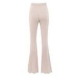 House Of CB Viola Ribbed Knit High Waist Flare Trousers Size Large Photo 1