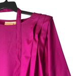 Vtg 80s Career Guild Women's 10 Midi Dress Pink Modest Tie Waist Business Casual Photo 1