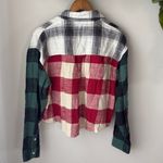 American Eagle AE Cozy Cabin Patchwork Cropped Button Flannel Photo 4