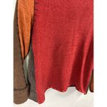 Curio Mixed Knit Colorful Snap Up Sweater Size Medium Green Photo 7