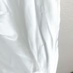 Lovers + Friends Revolve White Satin Ruched Midi Dress Photo 12