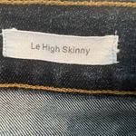 frame denim  Le High Skinny Blue Heren Raw Hem Crop Distressed Jeans Size 24 EUC Photo 6
