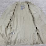 Eddie Bauer VTG AKA Silk Blend Jacket Womens 10 Cream Tan Lined Preppy Academia Photo 7