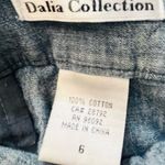 Dalia Collection  linen chambray denim shorts sz 6 Photo 2