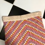 Forever 21 F21 Crochet Multicolor Pastel Knit Skirt Pink Cream Purple Orange Med Photo 7