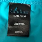 Catalina Swim Skirt Turquoise Blue Ruched Sides Modest Bikini Bottom Size XL Photo 7