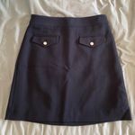 Loft A-Line Black Mini Skirt Photo 0