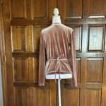 Madewell  Long Sleeve Wrap Shirt Velvet V-Neck Small Top Dressy Warm Ash Photo 2