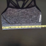 Gymshark  Gray Sports Bra Size Small Gym Shark Gray and Black Sports Bra Photo 6