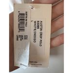 Splits59  Austin Airweight Crop Polo Top Women's Size L White Navy Athleisure NWT Photo 4