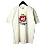 Urban Outfitters Vintage I'm 40 Silly Joke T Shirt White XL Large Graphic Tee USA Photo 1