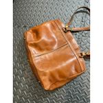 Patricia Nash ‎ V1308 Vegan Brown Poppy Smooth Leather Shoulder Bag Purse Photo 3