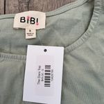 NWT BiBi Green Top Lace Puff Sleeve Casual Blouse Trendy Cute Top Size S Photo 4