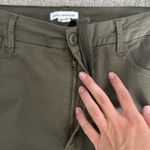 Good American Baggy Cargo Fatigue Pants Champagne olive green wide leg loose fit Photo 6