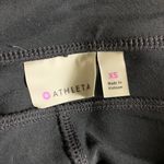 Athleta  XS Black High Rise Leggings‎ White Stripe Stretch Active Athleisure Photo 4
