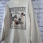 Vintage Women’s Folk Art Vermont Cotton Long Sleeve Mock Turtleneck‎ Top Medium Photo 3