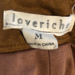 Love Riche  Brown Faux Suede Braided Accent High Rise Zip Shorts Womens Medium Photo 7