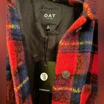 OAT NEW YORK Women's Side Slit Shacket / Stylish Coat, New with Tag MSRP $199 Red Size XL Photo 8