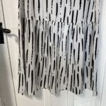 NWT Made with love ❤️ black & white ruffled shoulder drop waist dress si… Size M Photo 4