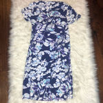 Soft Surroundings  blue floral faux wrap dress Photo 1