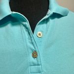 Lilly Pulitzer Shrunken Pique Polo Shirt Size XS Wave Blue Photo 2