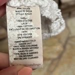 Soft Surroundings 2-pc white rosette lace crotchet embroidery boho top Large Photo 6