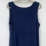 Vtg 90s  Babydoll Maxi Dress Sz 16 Chicos 3 Asymmetrical Coastal Minimal Photo 7