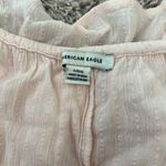 American Eagle  light pink tie back tank top Sz L Photo 4