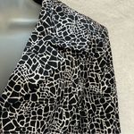 Le Suit  Black and White Patterned Blazer Photo 4