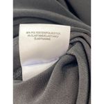 Anne Klein NWT AK Women's Midi Flare Black Dress Keyhole 3/4 Sleeves Size 8 Photo 5