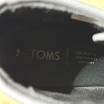 Toms  Desert Wedge Booties Womens 8 Grey Python Animal Print Lace Up Ankle Boots Photo 7