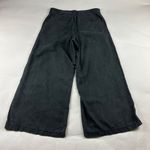 American Eagle SHORT Charcoal Linen Blend High Rise Wide Leg Trouser Pant 12S Photo 6