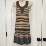 Missoni Vintage M  Metallic Chevron Knit Dress Size 4 Sleeveless Y2K Retro Chic Photo 1