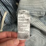 Gap  Blue White Railroad Stripe Utility Jacket L Zip Front Waist Chore Coat Photo 9