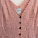 Princess Polly  Pink Wide Leg Sleeveless Jumpsuit Cotton Size US 4 V-Neck Photo 3