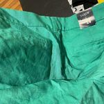 J.Crew NWT Linen summer beach casual Dress dressy chinos aqua bright plus size Coastal Cottage Western Coquette Colorful Bright  Photo 7