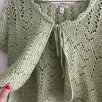 Versona  Green Crochet Cardigan  Photo 1