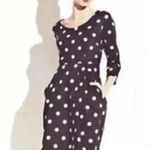 Betsey Johnson | Black & White Polka Dot Retro Pinup Long Sleeve Dress Size 2 XS Photo 0