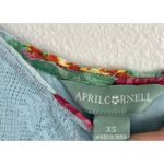 April Cornell Francesca Crochet Sundress Flowy Blue Boho Cottagcore Lagenlook XS Photo 7