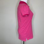 American Eagle Y2K  Pink Stripe Eagle Polo Shirt Sz Medium Photo 3
