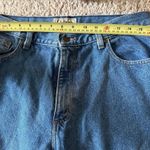 L.L.Bean Women's 14 Petite Relaxed Fit Straight Leg Pants Dark Wash Denim Jeans Photo 1