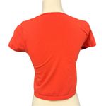 Free People  Vibrant Orange Crop Top Photo 4