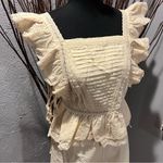 🍒NWT ROSEVELVET BUTTER YELLOW EYELET LACE SHORT SET SIZE SMALL🍒 Photo 1