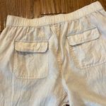 Nicole Miller 100% linen taupe pant size large Photo 8