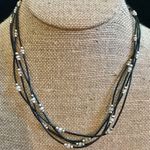 Silpada  Sterling Silver & Black Leather Necklace Photo 0