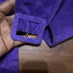 Astor Germany Purple vintage suede belt Photo 6