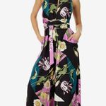 Ted Baker Maudee Printed Halter Neck Wide Leg Floral Jumpsuit Viscose Photo 1