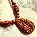 Peruvian wood beaded pendant necklace Brown Photo 8