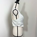 Wild Fable  Cream Rhinestone Square Neck Crop Top M Glam Cowgirl Party Bustier Photo 3